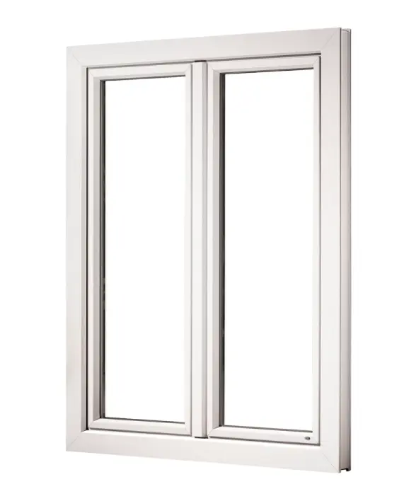 Sleek White Double Window