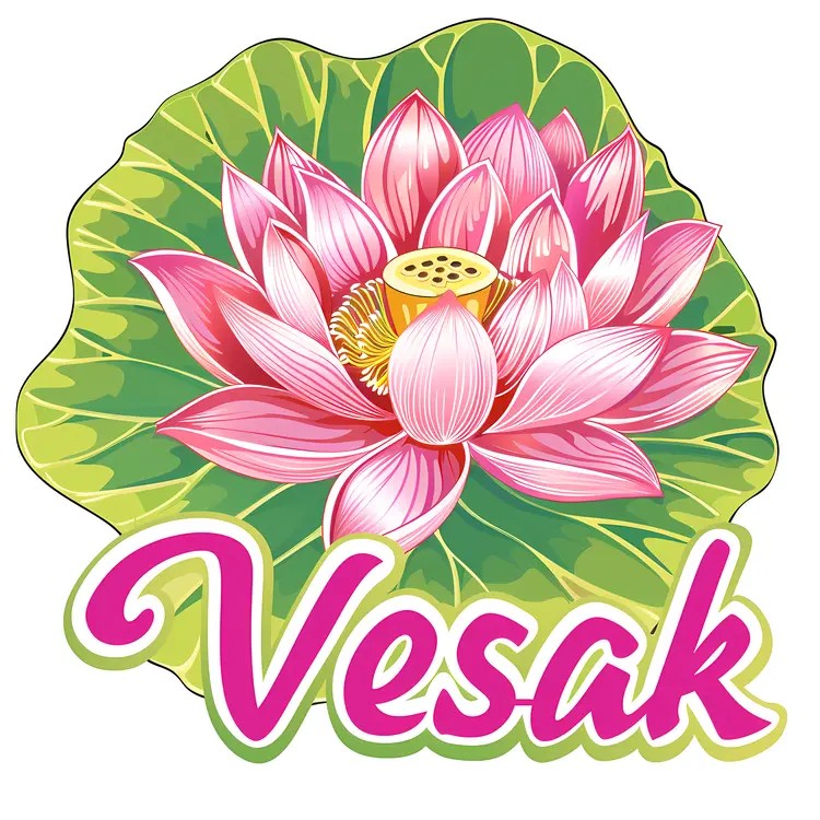 Pink Lotus Flower for Vesak Celebration