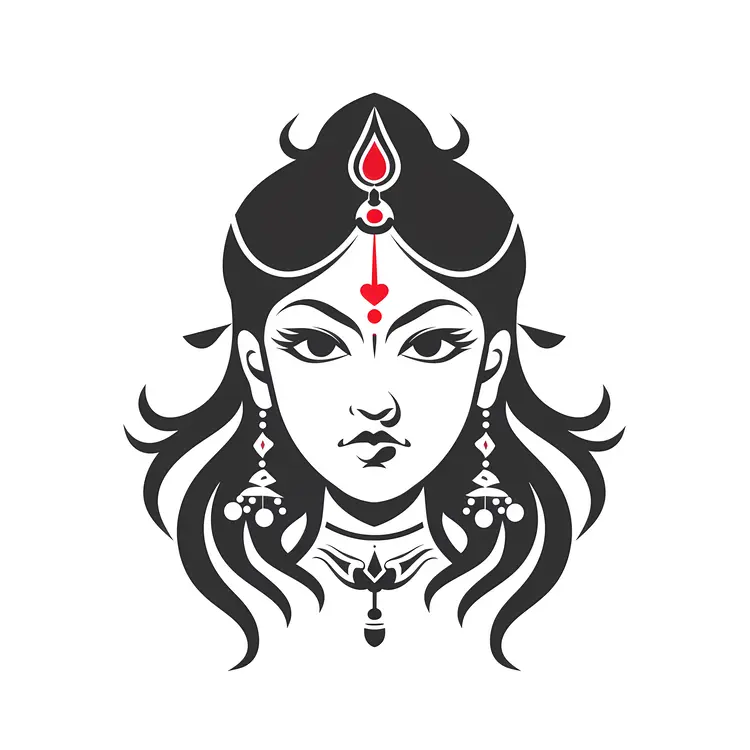 Monochrome Woman Illustration