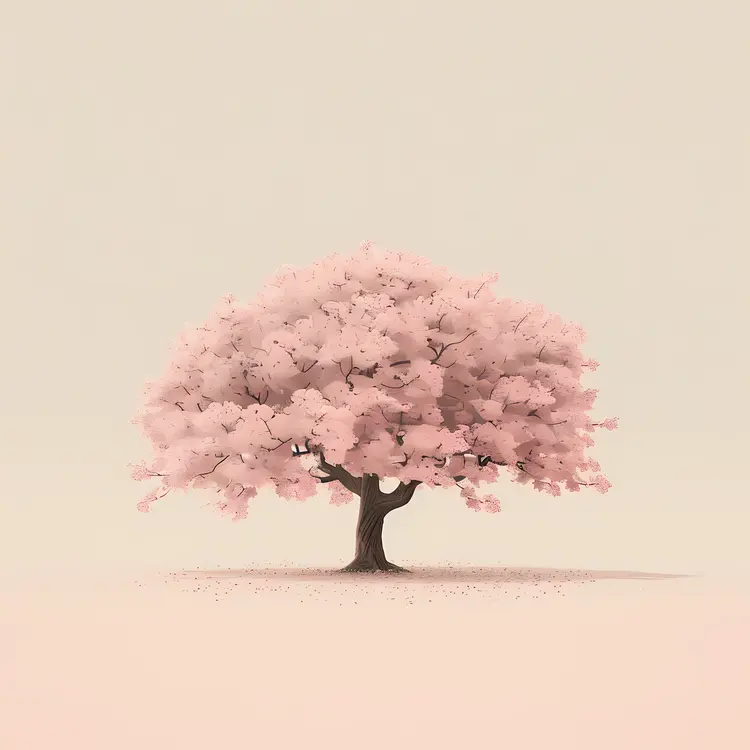 Cherry Blossom Tree in Full Bloom
