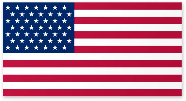 United States Flag with Stars and Stripes