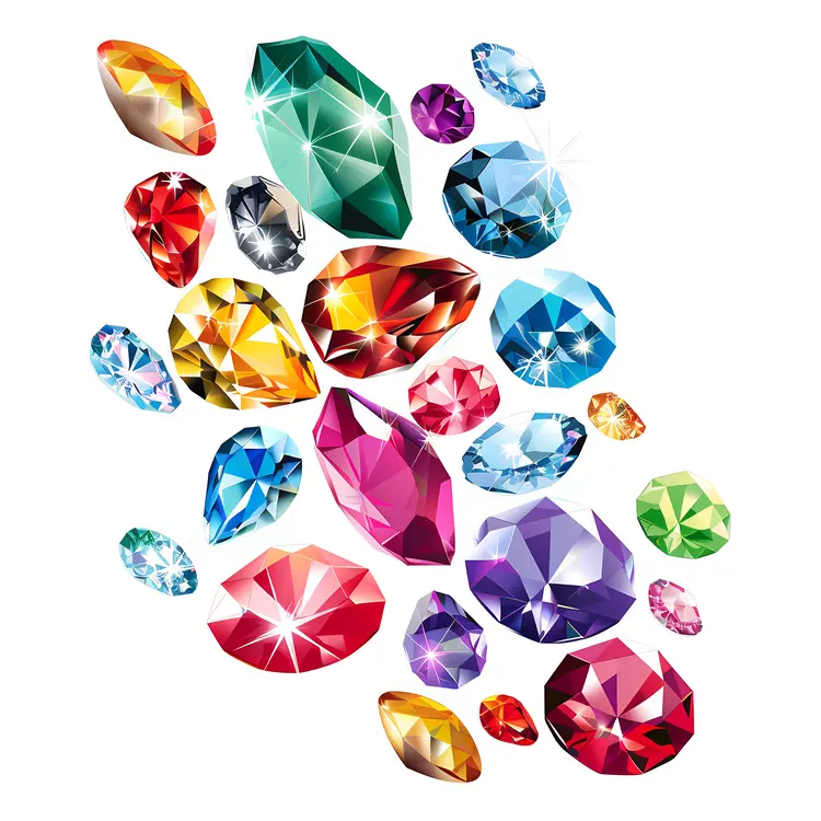 Colorful Gems and Jewels