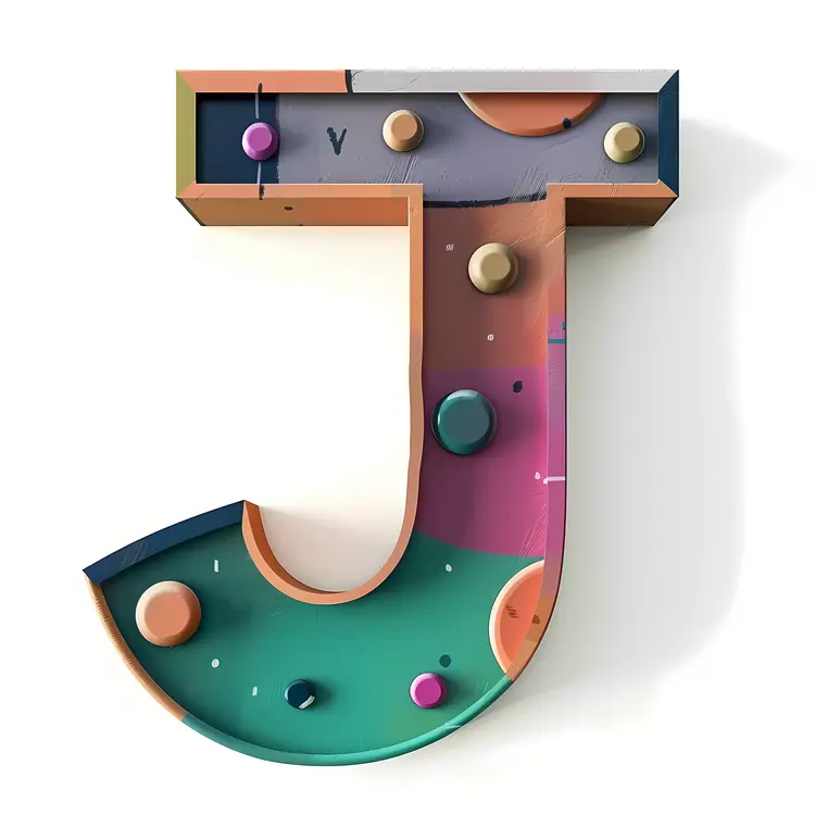 Geometric Letter J