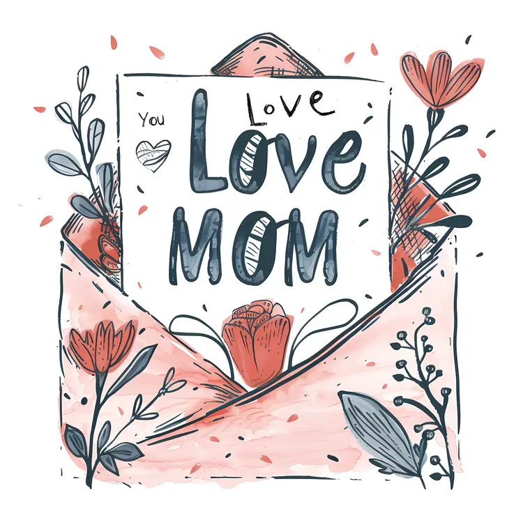 Love You Mom Greeting Card