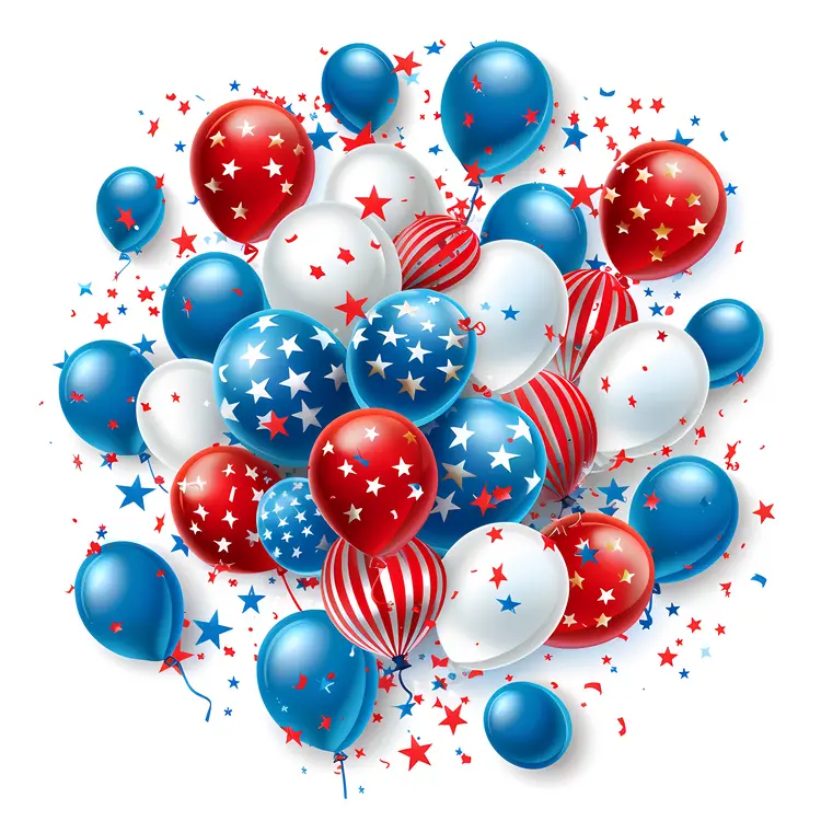 Patriotic Balloons for Independence Day Celebration