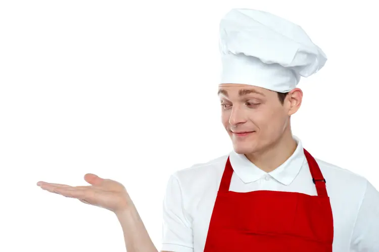 Chef Pointing with Hand