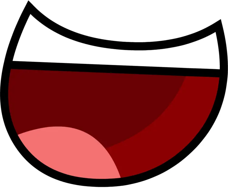 Happy Cartoon Mouth Expression