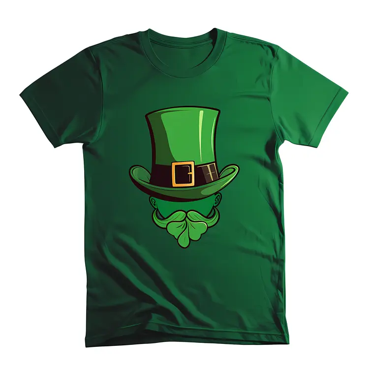 Leprechaun Hat with Shamrock and Beard