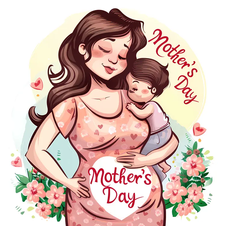 Mother and Child Celebrating Mother's Day