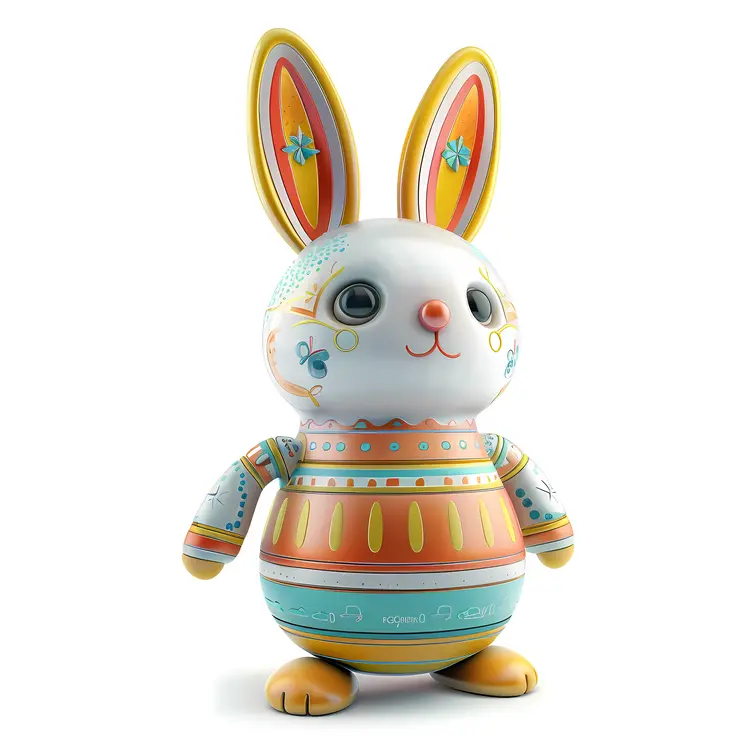 Colorful Decorative Bunny Toy