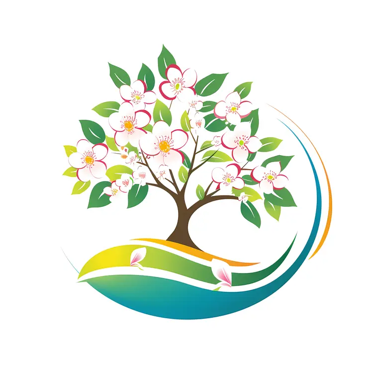 Blossoming Tree in Spring