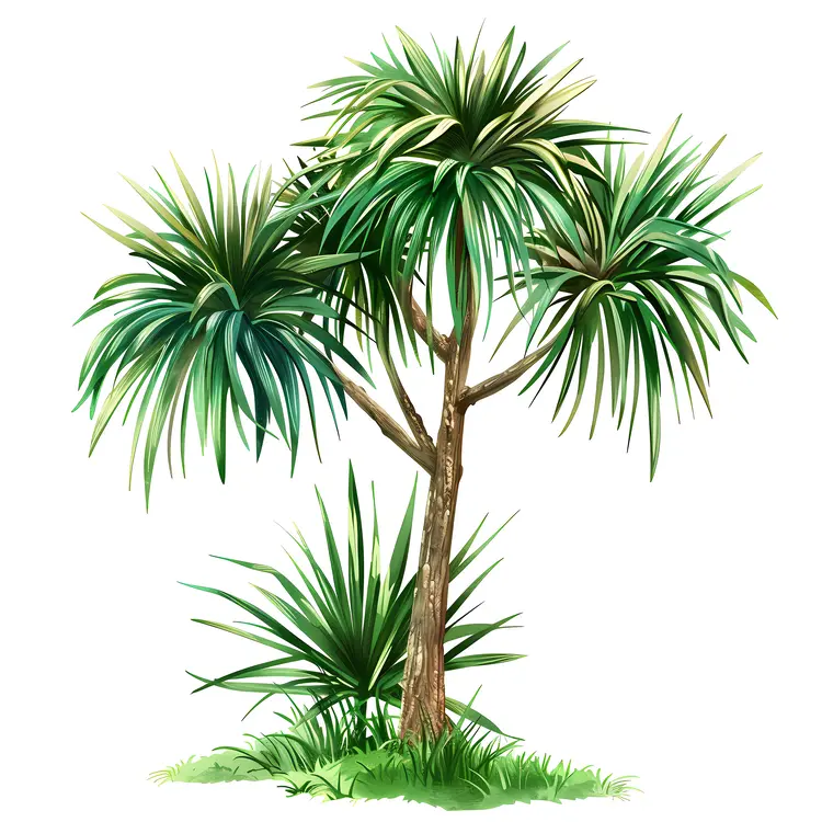 Yucca Tree with Dense Green Foliage