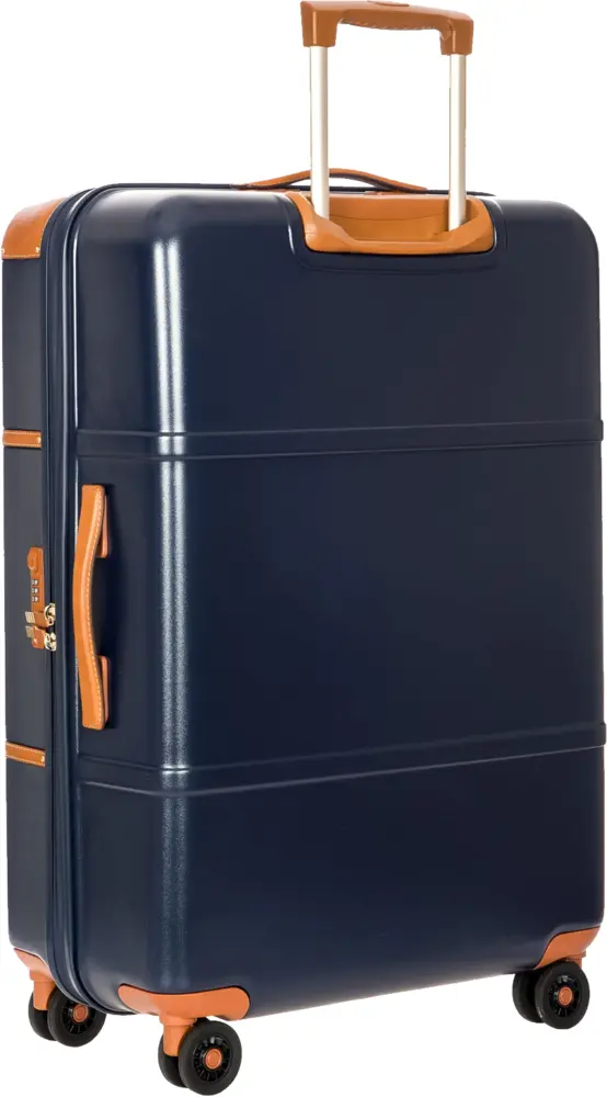 Blue Suitcase with Wheels for Travel