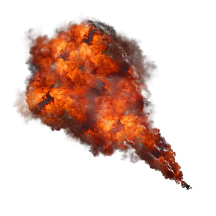 Massive Fire and Smoke Explosion