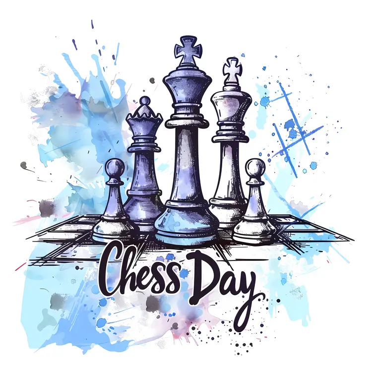 Chess Pieces for Chess Day Celebration
