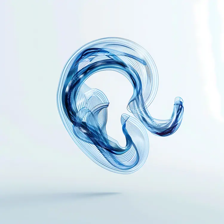 Blue Abstract Swirl Design
