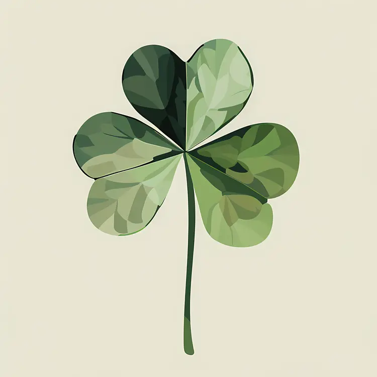 Green Three-Leaf Clover