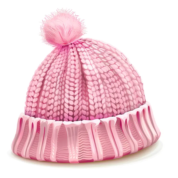 Pink Beanie Illustration