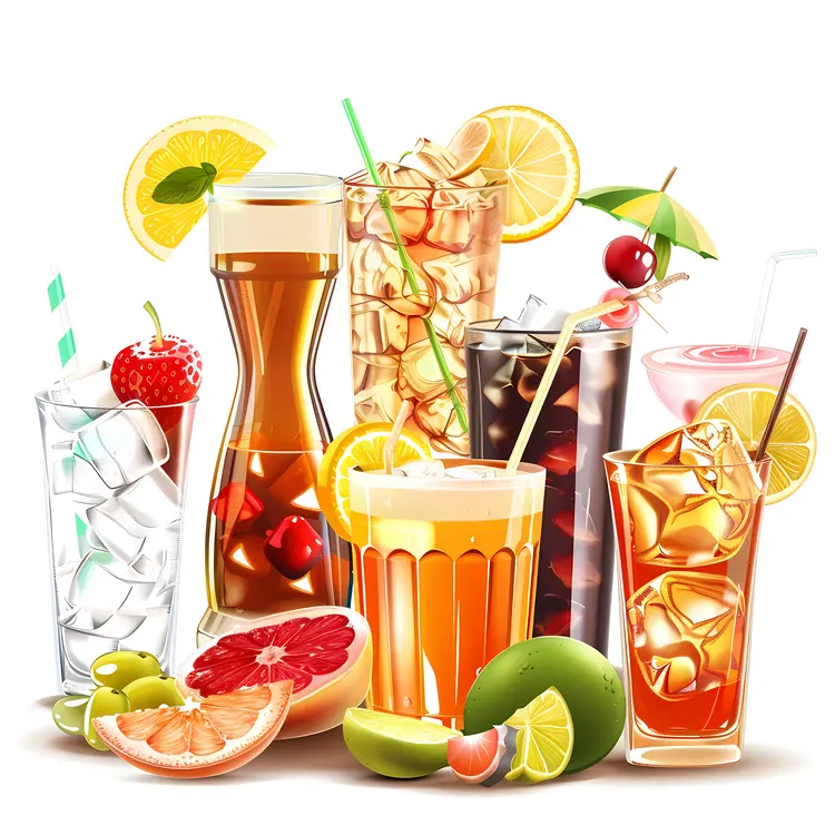 Various Refreshing Beverages