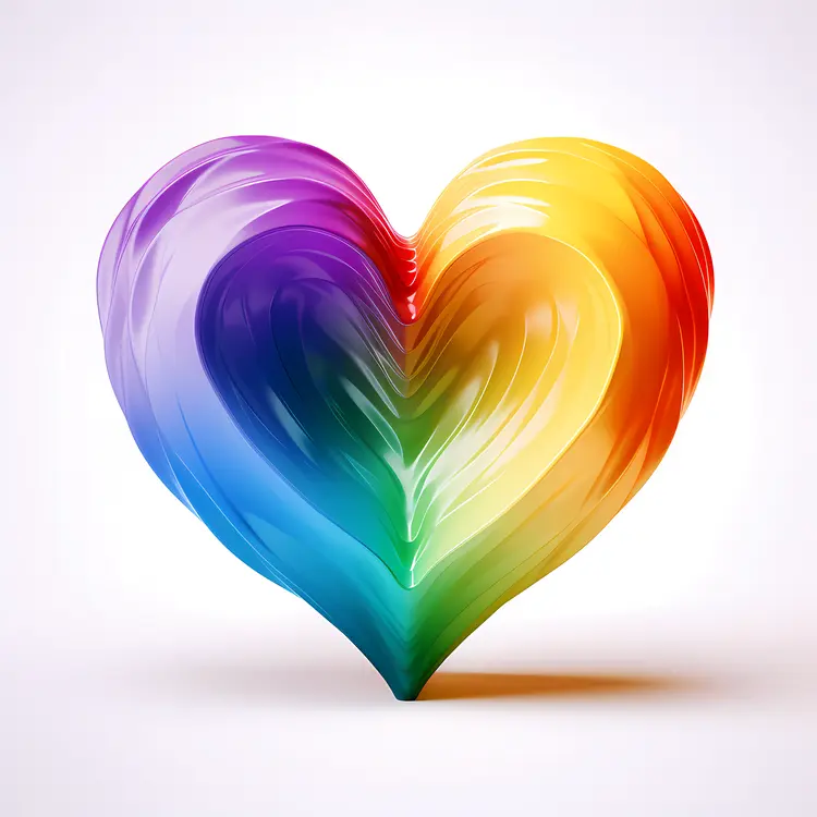 Gradient Colorful Abstract Heart
