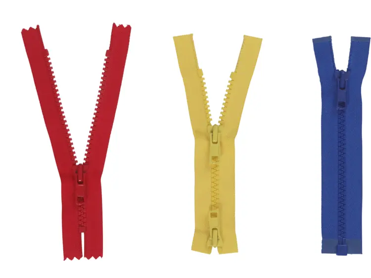Set of Colorful Zippers
