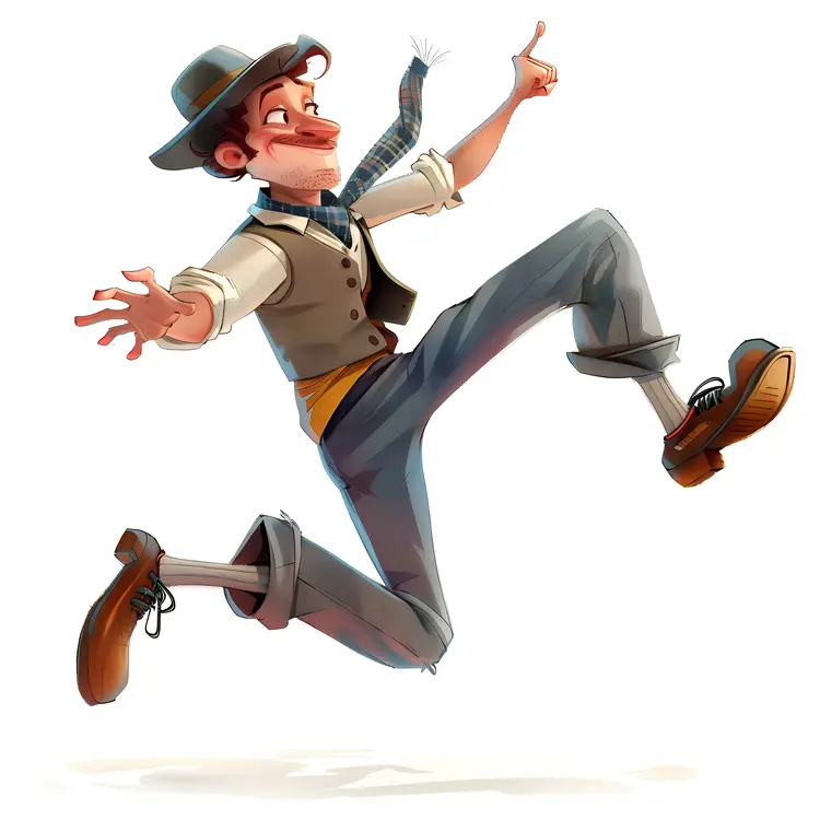 Animated Character in Hat