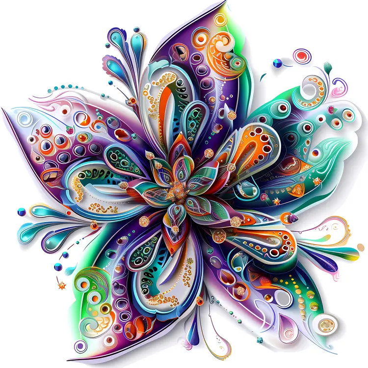 Vibrant Abstract Floral Art