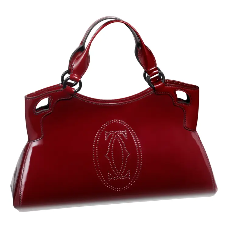 Elegant Red Leather Handbag