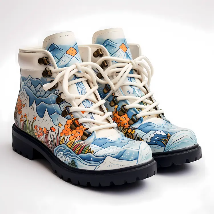 Mountain Scene Boots