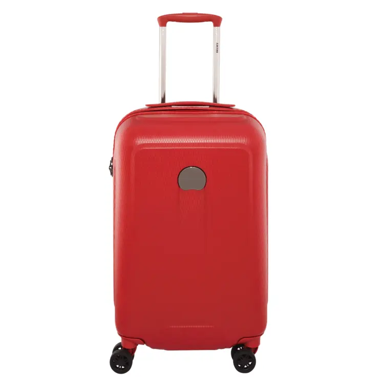 Red suitcase for travel