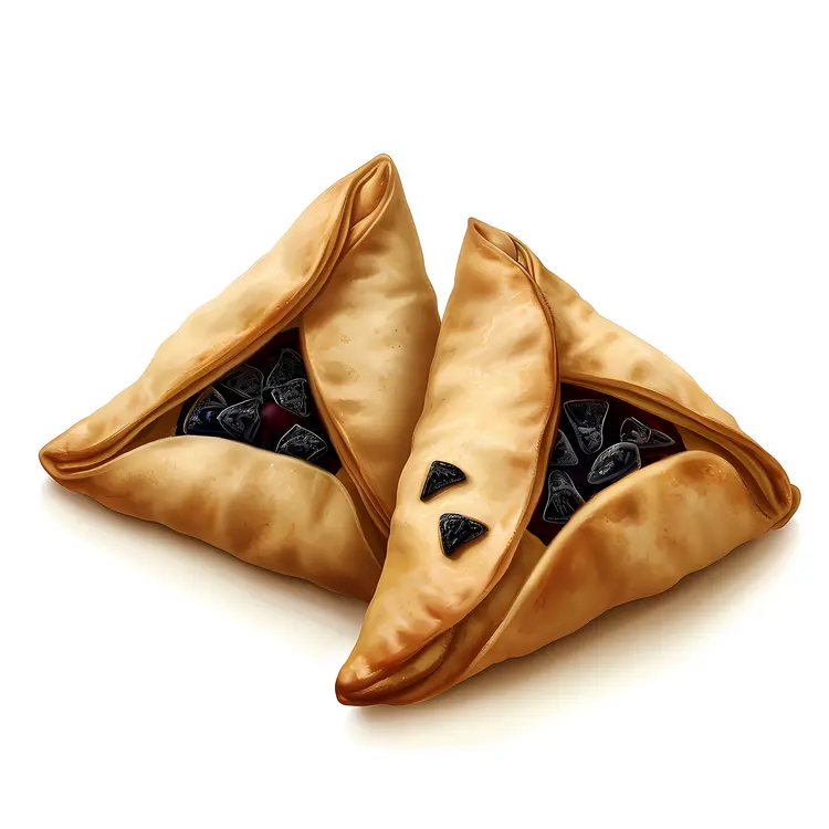 Triangle Pastries with Berry Filling