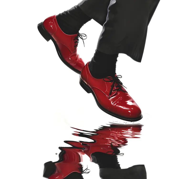 Joyful Red Dancing Shoes