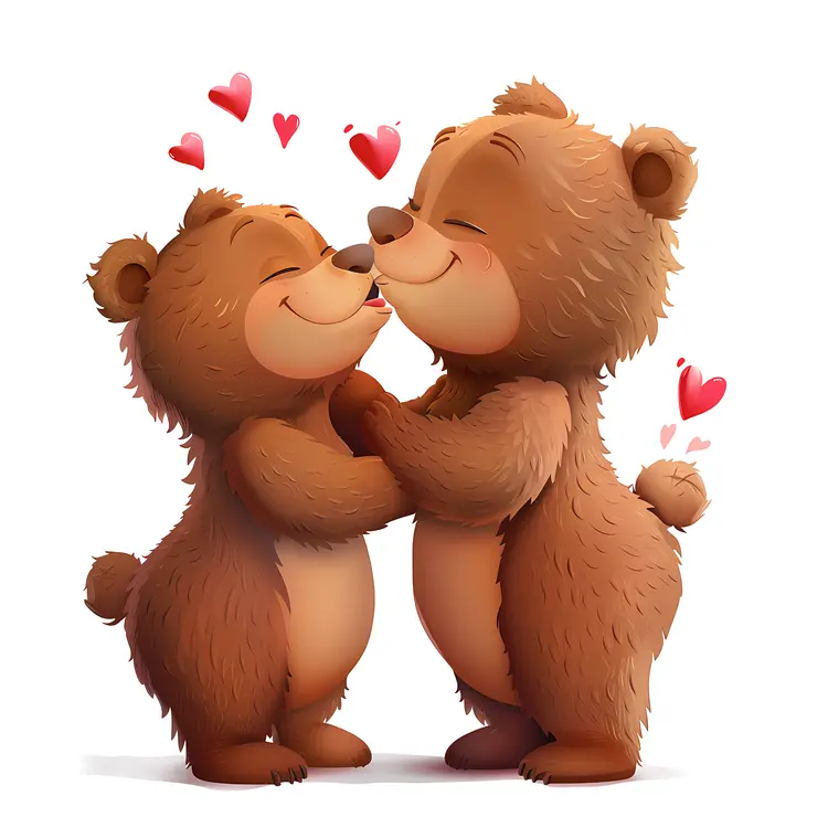 Cute Bears in Love