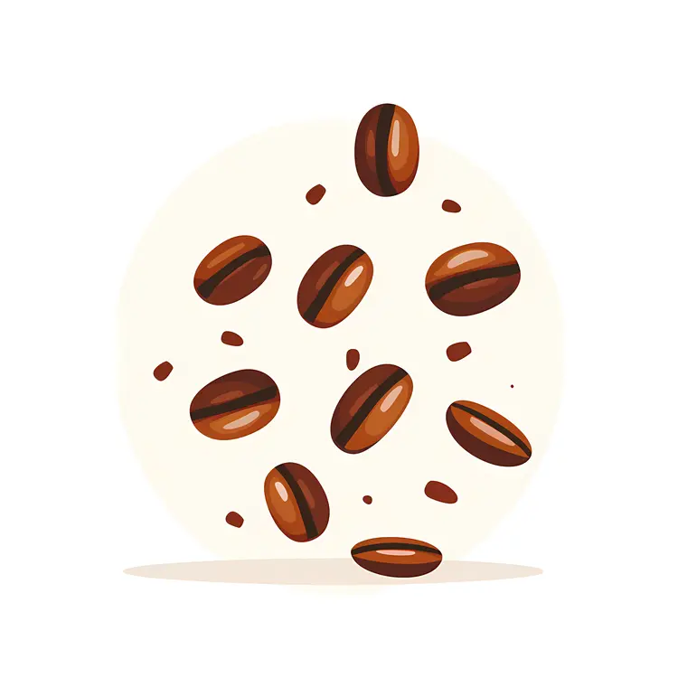 Brown Roasted Coffee Beans