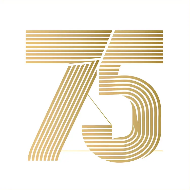 Golden 75 with Lines