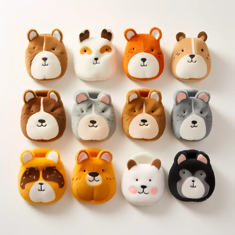 Animal Face Slippers for Cozy Comfort