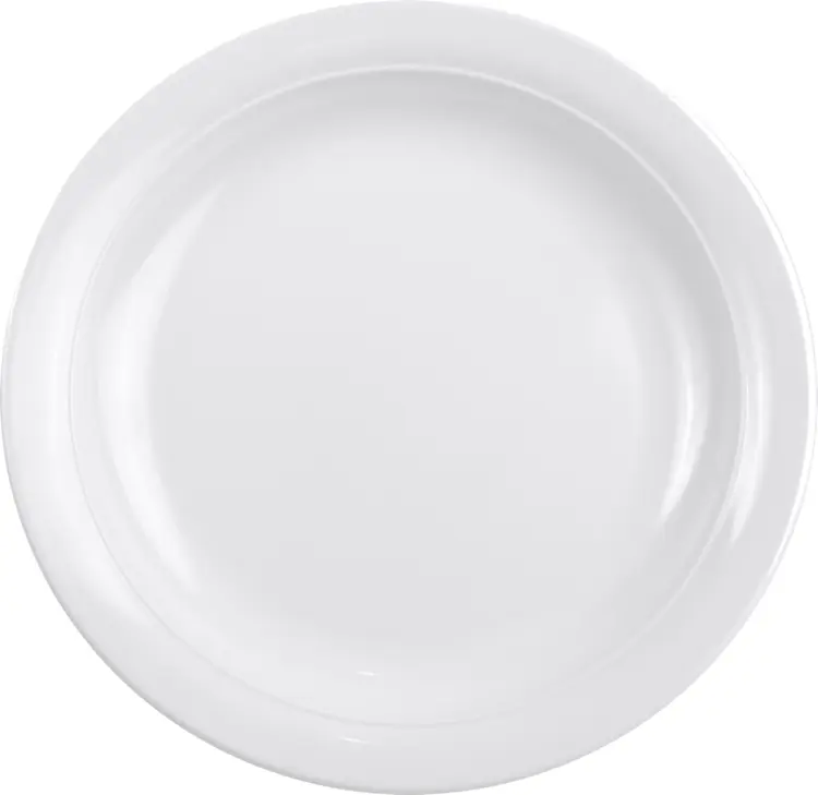 White Ceramic Plate for Dining