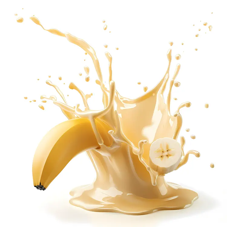 Banana Splash in Milk