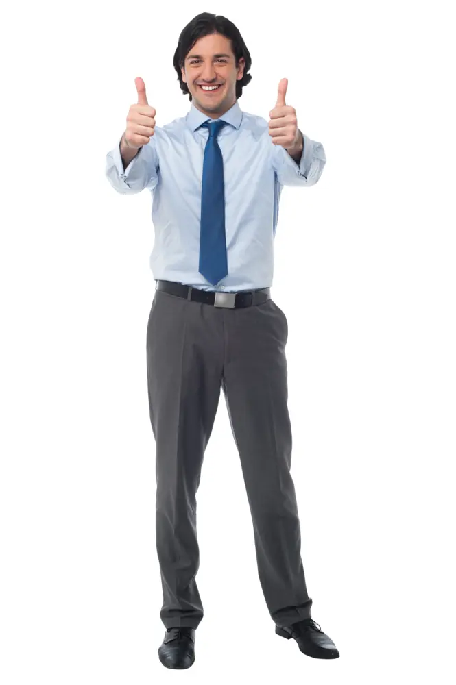 Businessman Giving Thumbs Up