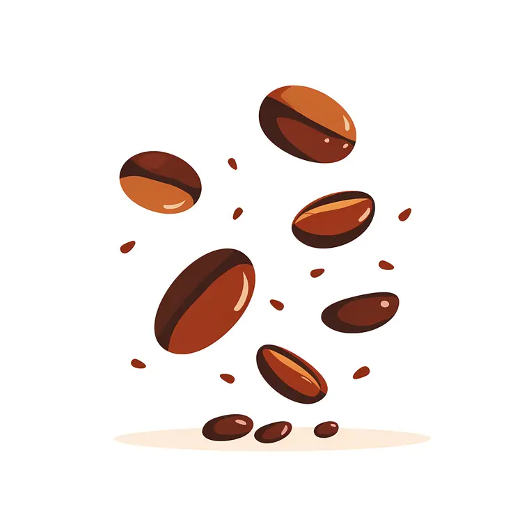 Brown Roasted Coffee Beans