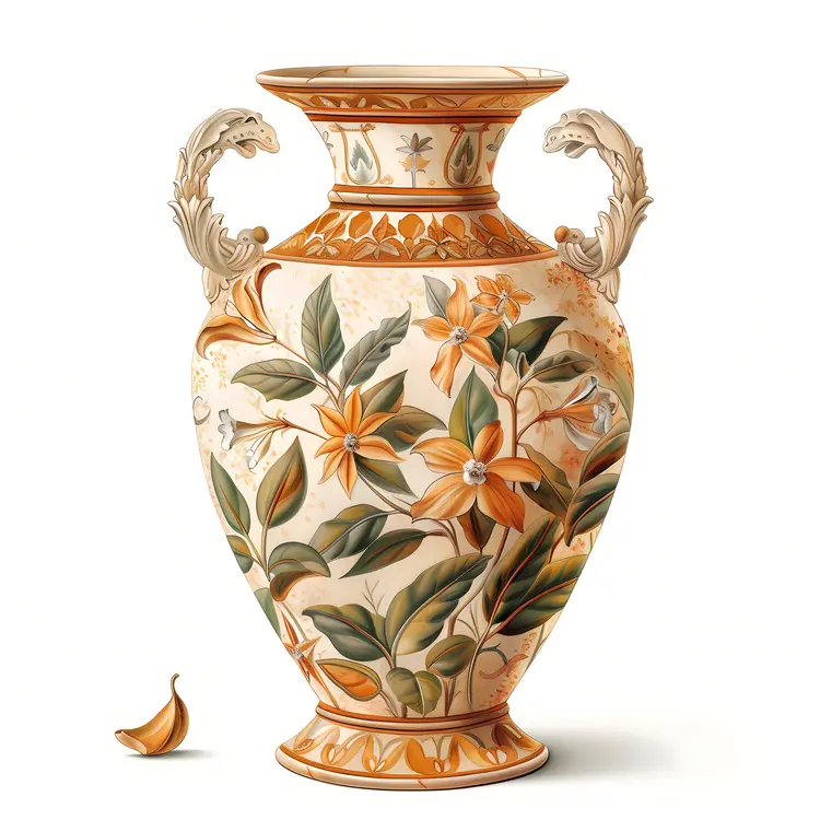 Beautiful Floral Ceramic Vase