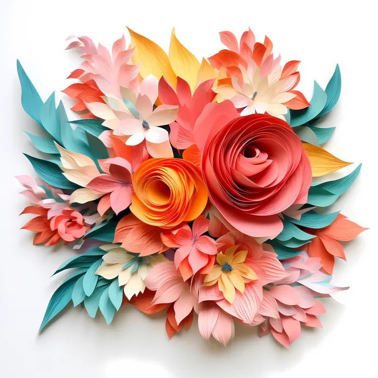 Colorful Paper Flowers