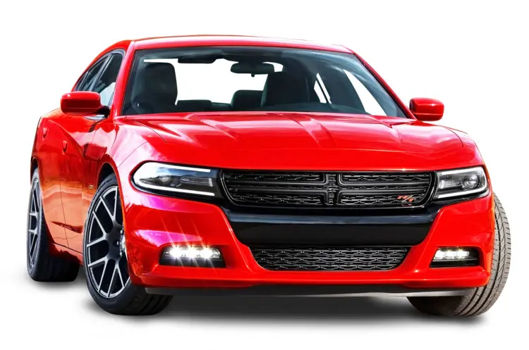 Red Sports Car on Transparent Background