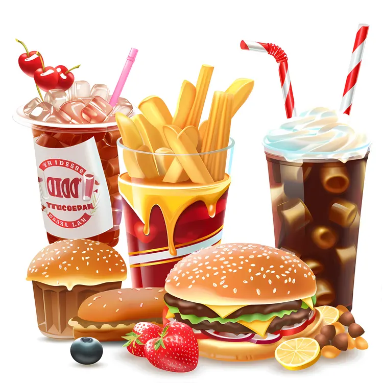 Tasty Fast Food and Drinks