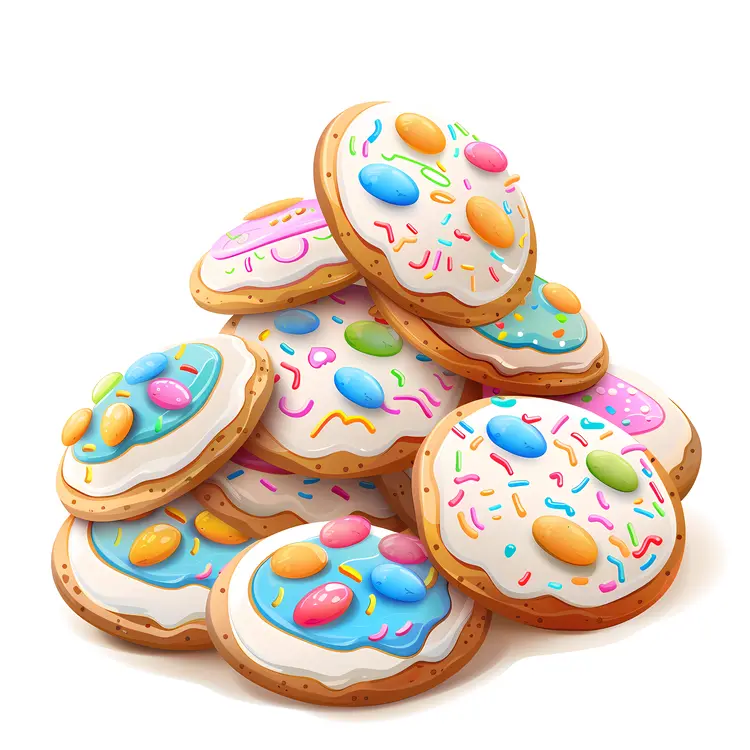 Colorful Decorated Cookies