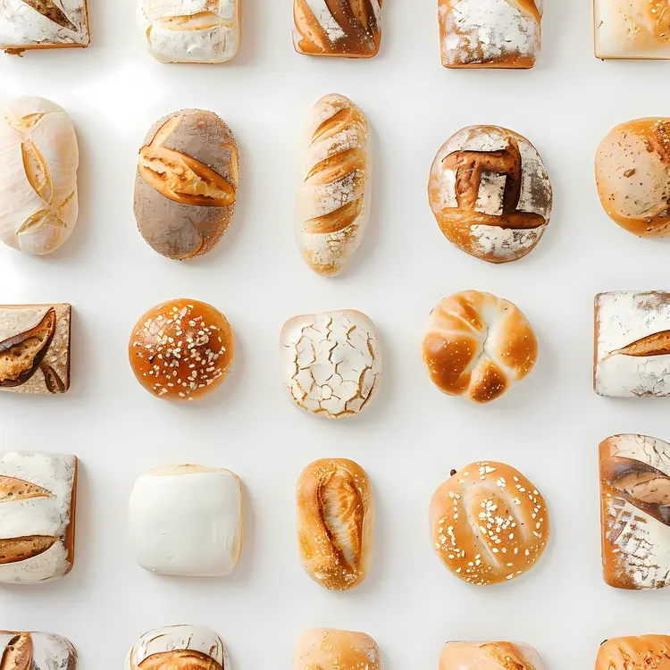 Diverse Selection of Bread Loaves