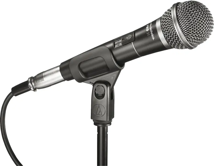 Black Microphone on Stand
