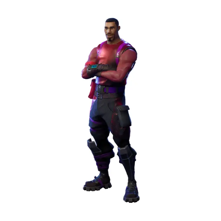 Red and Black Fortnite Character