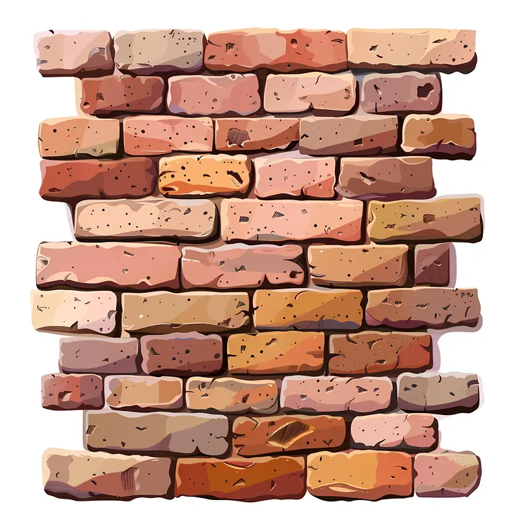 Rustic Brick Wall Pattern