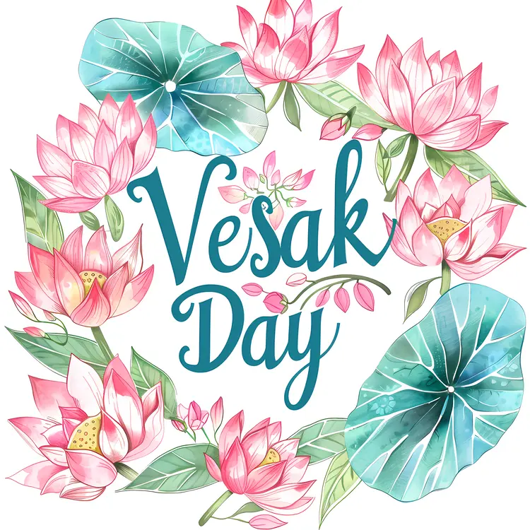 Pink Lotus Flowers for Vesak Day Celebration